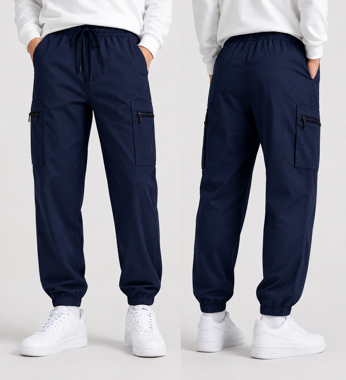 Pantalón Jogger Cargo - Azul Marino