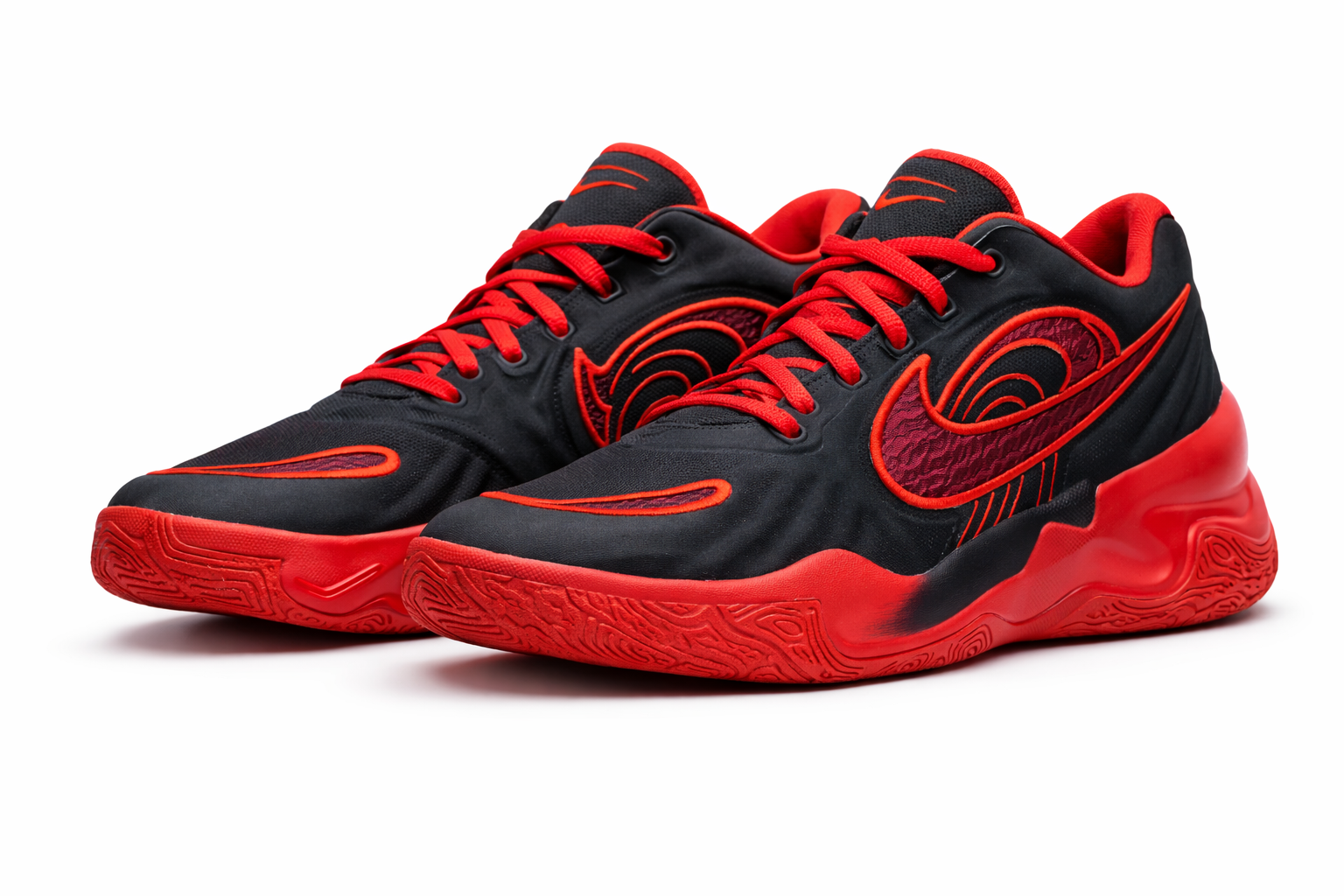 Zapatos de Baloncesto Nike Giannis Immortality 4 Originales – Negro/Rojo – Talla  41