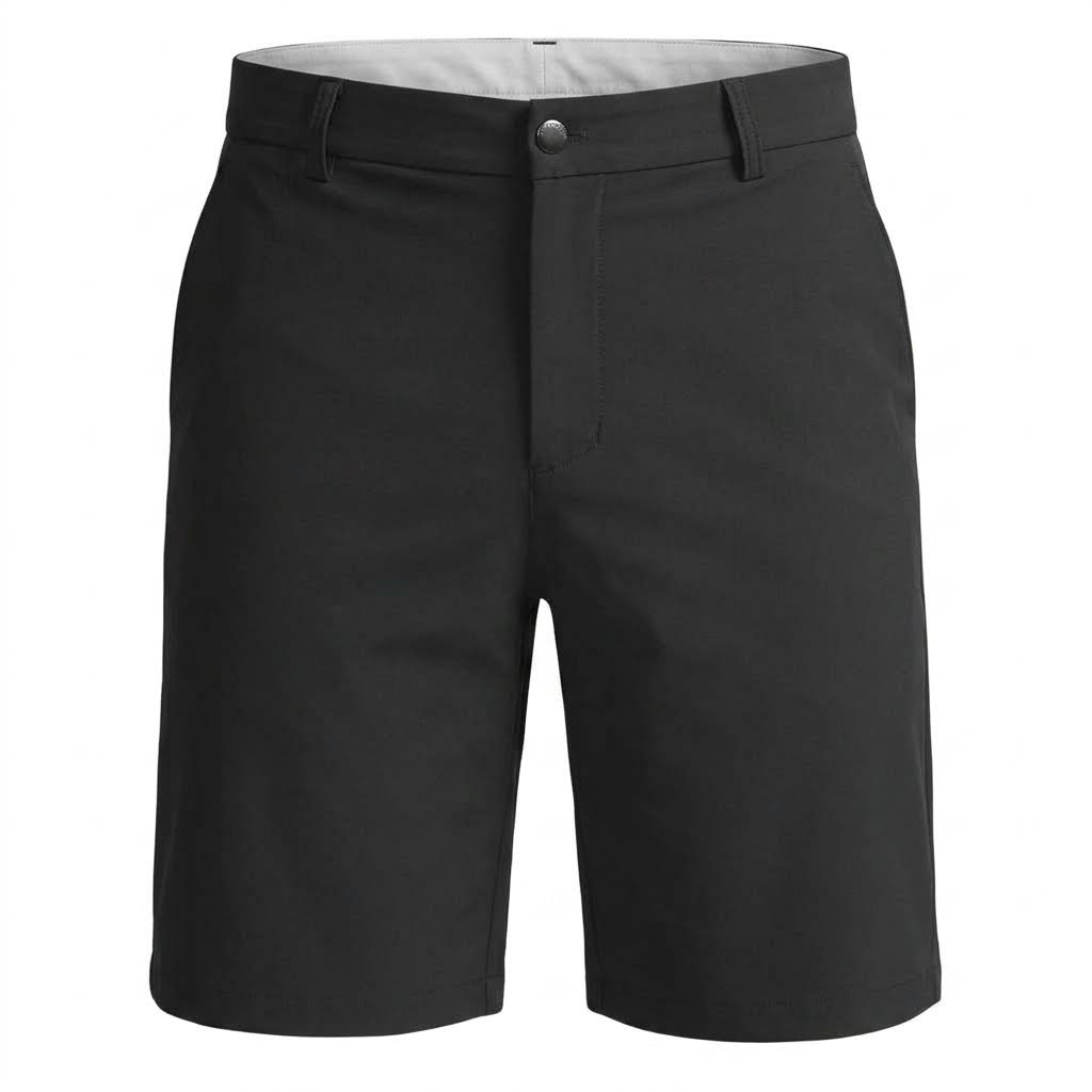 Yourumao - Bermuda Casual elástica - Negra
