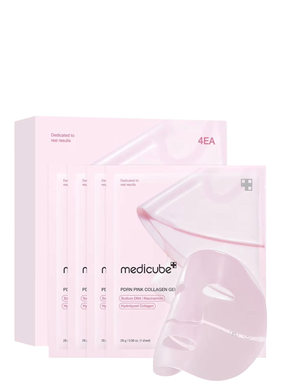 Medicube - PDRN Pink Collagen Gel Mask - Pack 4 unidades