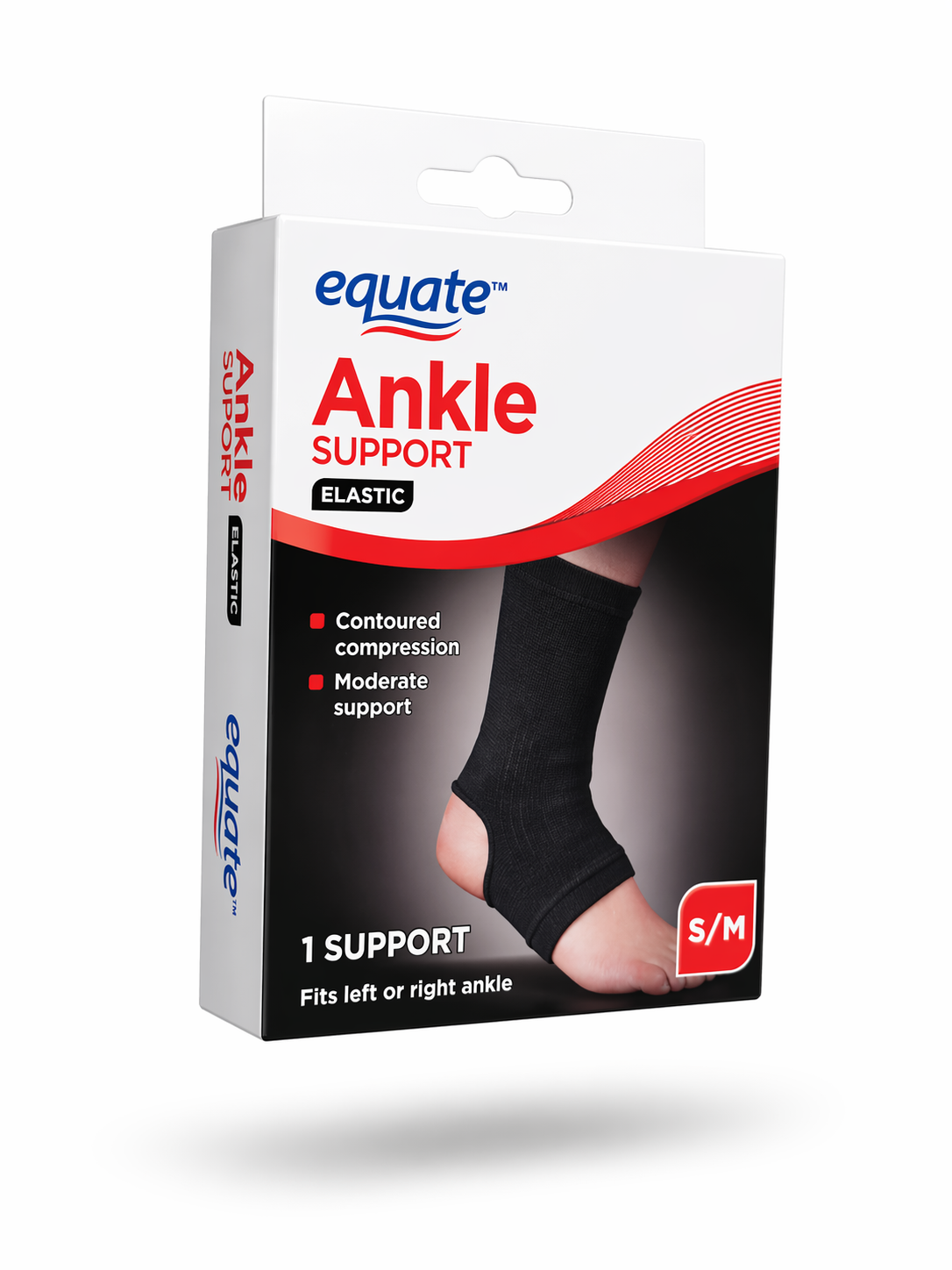 Equate Ankle Support Elastic S/M – Soporte de Tobillo con Compresión