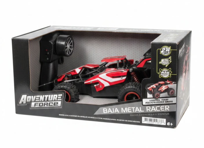 Carro RC Adventure Force Baja Metal Racer – Vehículo Control Remoto Off-Road Alta Velocidad para Niños y Adultos