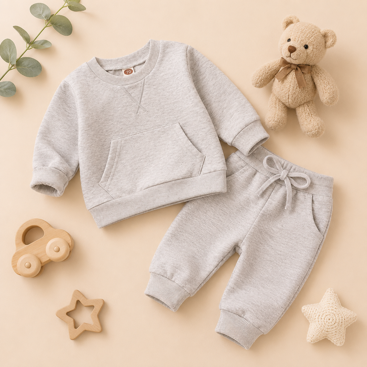 Conjunto Deportivo para niño - Gris Claro